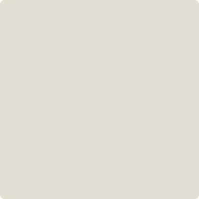 Benjamin Moore Color OC-50 November Rain wet, dry color sample.