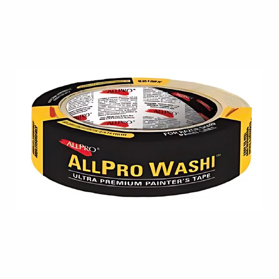 Close-up of a small roll of AllPro WASHI rice paper painter’s tape