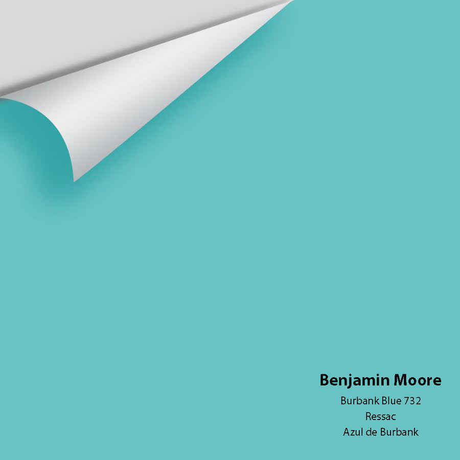 Digital color swatch of Benjamin Moore's Burbank Blue 732 Peel & Stick Sample available at Ricciardi BRothers in PA, DE, & NJ.
