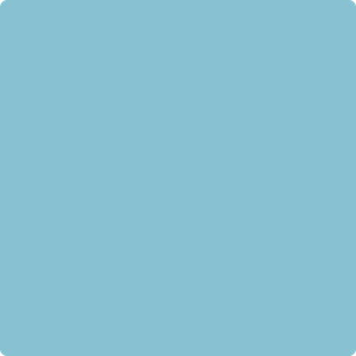 Benjamin Moore's 2057-50 Turquoise Powder Paint Color